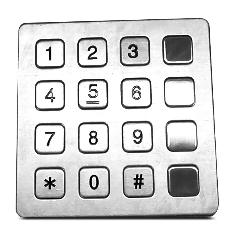 the 16 key flat phone keypad